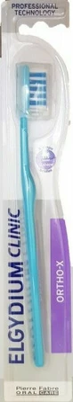 ELGYDIUM Clinic Ortho-X Toothbrush Special For Teeth With Orthodontic Mechanisms Blue Medium