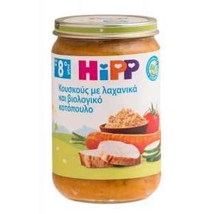 HIPP Bio Baby Meal Couscous aux légumes et au poulet bio dès 8 mois 220g