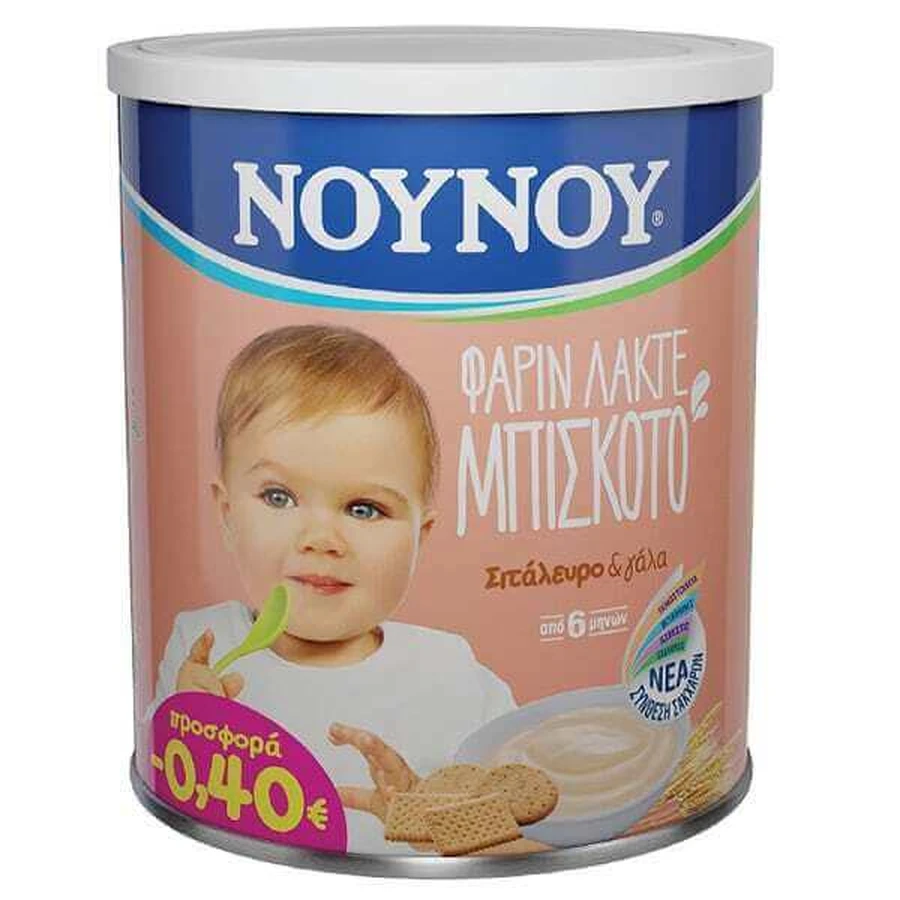 NUNU FARIN Lacté Koekje met Tarwemeel & Melk Vanaf 6 maanden 300gr