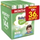 BABYLINO Sensitive Cotton Soft No.7 Self-adhesive Diapers for 15+kg 144 pieces