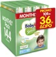 BABYLINO Sensitive Cotton Soft No.7 Self-adhesive Diapers for 15+kg 144 pieces