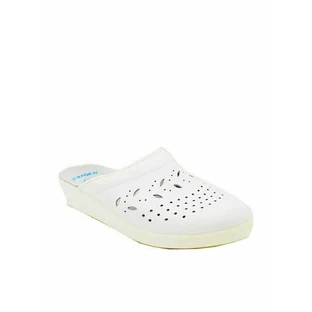 FLY FLOT 1318 Leather Women's Anatomic Anatomic Sambo White No 37