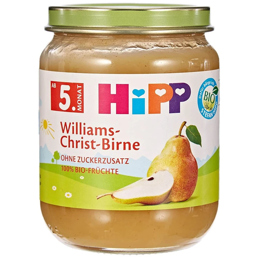 HIPP Bio Baby Crema de Frutas con Pera Williams Cristo y Manzana A partir de 5 meses 190g