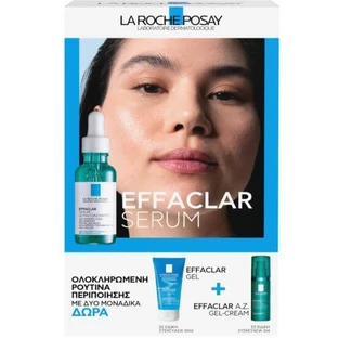LA ROCHE POSAY Promo Effaclar Serum Serum Against Stubborn Blemishes, 30ml, Effaclar Gel, 50ml & Effaclar A.Z Gel-Cream, 3ml