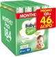 BABYLINO Diapers with adhesive Sensitive Cotton Soft No.4+ For 10-15kg 184 Pieces