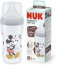 NUK Disney Mickey Mouse Perfect Match Biberón de Plástico con Tetina de Silicona Suave (M) 3+ Meses 260ml