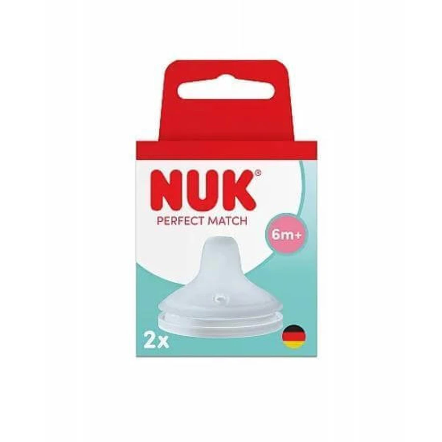 NUK Silikonsauger Perfect Match Sauger für 6+ Monate 2 Stück