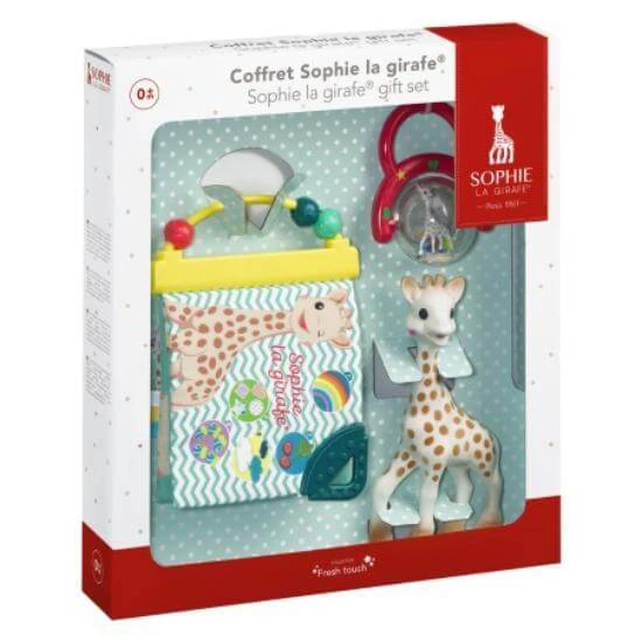 SOPHIE LA GIRAFE Set regalo per neonato 3 pezzi