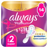 ALWAYS Platinum Super (Tamaño 2) 14 Servilletas