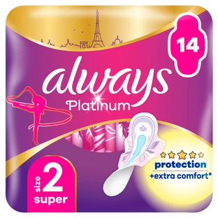 ALWAYS Platinum Super (Größe 2) 14 Servietten