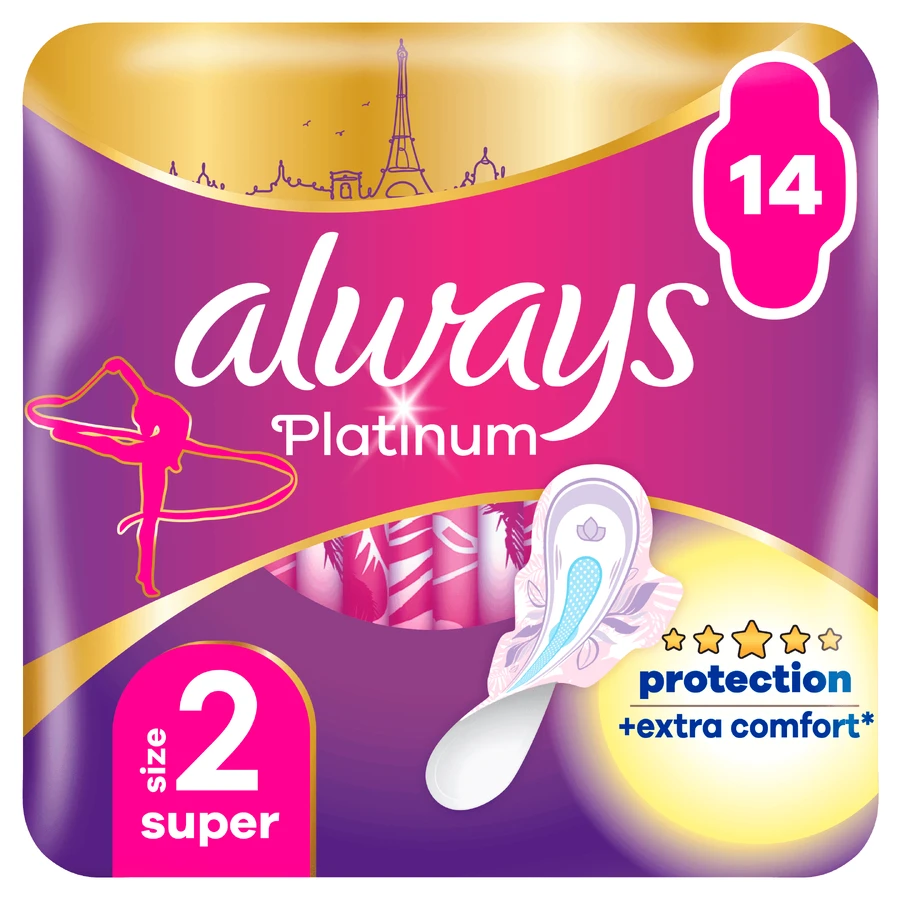 ALWAYS Platinum Super (Größe 2) 14 Servietten
