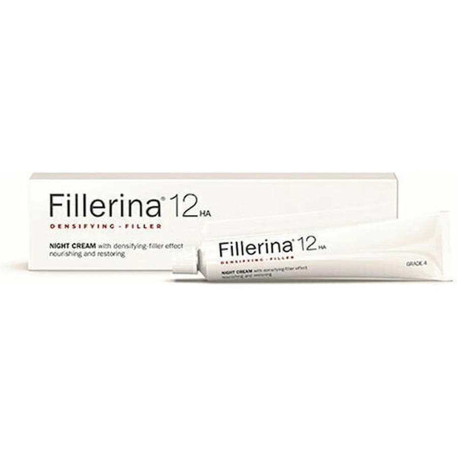 FILLERINA Fillerina 12ha verdichtende filler graad 4 nachtcrème tegen veroudering met hyaluronzuur en collageen 50ml