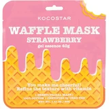 KOCOSTAR Waffle Face Mask Strawberry Cleansing & Shine Mask For Oily Skin 1 piece