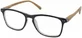 EYELEAD Lectura-Presbicia Gafas Negro Con Brazo De Madera Rojo E211 +2.00