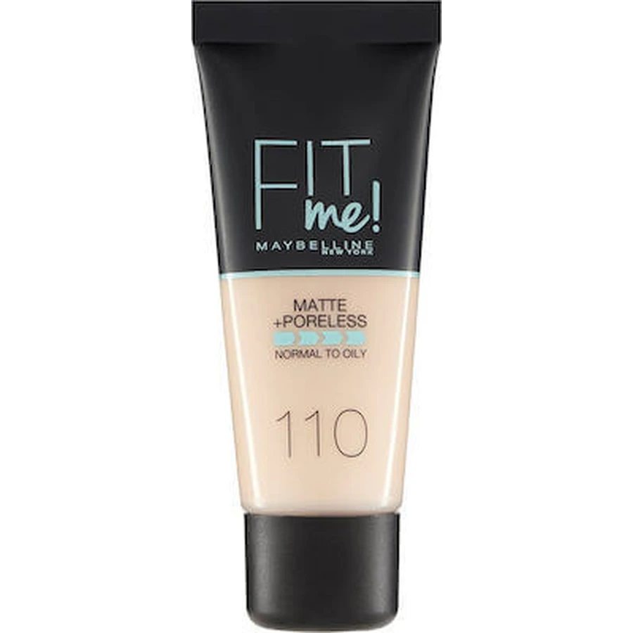 MAYBELLINE Fit Me Foundation Voor Natuurlijke Matte Dekking 30ml 110 Porselein