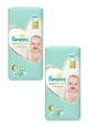 PAMPERS Baby Diapers Premium Care No.4 9-14Kgr 104 Pieces ( 2 Packs of 52 Pieces )