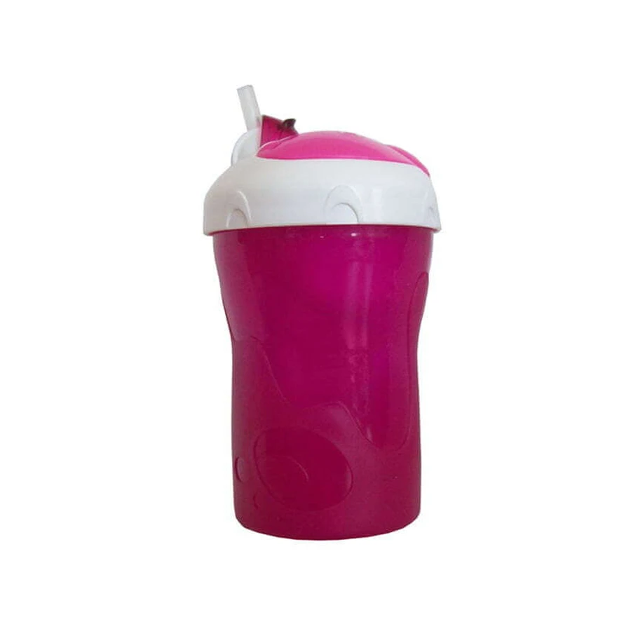 MAM Primamma Primamma ceașcă 2 în 1 cu pai din silicon 280ml 12m+ în diferite culori - Fuchs