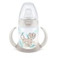 NUK First Choice Plus Temperaturkontrolle Lernflasche Zwei-Griff-Flasche mit zwei Griffen mit Temperaturkontrollanzeige und Silikondüse 6-18m, 150ml Disney Lion King