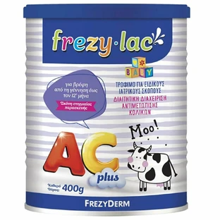 FREZYLAC AC Plus 0-12m Leche en Polvo para el Tratamiento del Cólico del Lactante 400gr