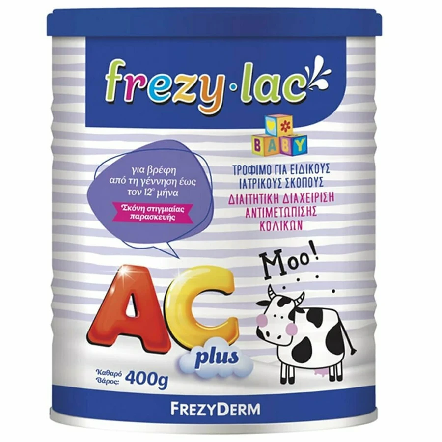 FREZYLAC AC Plus 0-12m Leche en Polvo para el Tratamiento del Cólico del Lactante 400gr