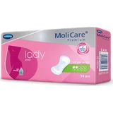 MOLICARE Premium Lady Pad Coussinets en acrylique à flux léger pour femmes 2 gouttes 14 pièces