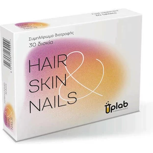 UPLAB Pharmaceuticals Cabello Piel Uñas, Suplemento Nutricional Para Cabello, Piel y Uñas Sanos 30 Comprimidos