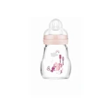MAM Glasflasche Feel Good mit Silikonnippel, für 0+ Monate 370SG 170ml