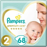 PAMPERS Premium Care No.2 Pour 4-8kg kg 68 pièces