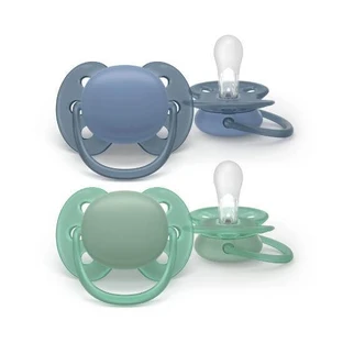 AVENT Ultra Soft Silicone Pacifier for 6-18 months 2 pieces