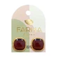 ORION Farma Bijoux Hypoallergene Oorbellen Bruin Kwarts 16mm