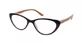 EYELEAD Presbicia - Gafas de lectura con brazo de madera, burdeos forma de mariposa E206 +1.75