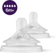 Tétine en silicone souple AVENT Natural Response pour 6 mois et plus (débit 5 gouttes) 2 pièces [SCY965/02]