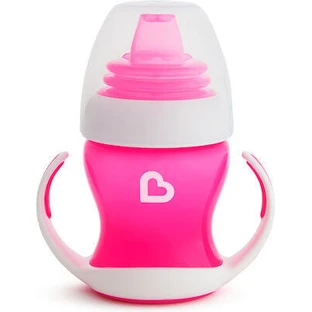 MUNCHKIN Gentle Cup Soft Mouth Training Cup für 4+ Monate, Rosa 118ml