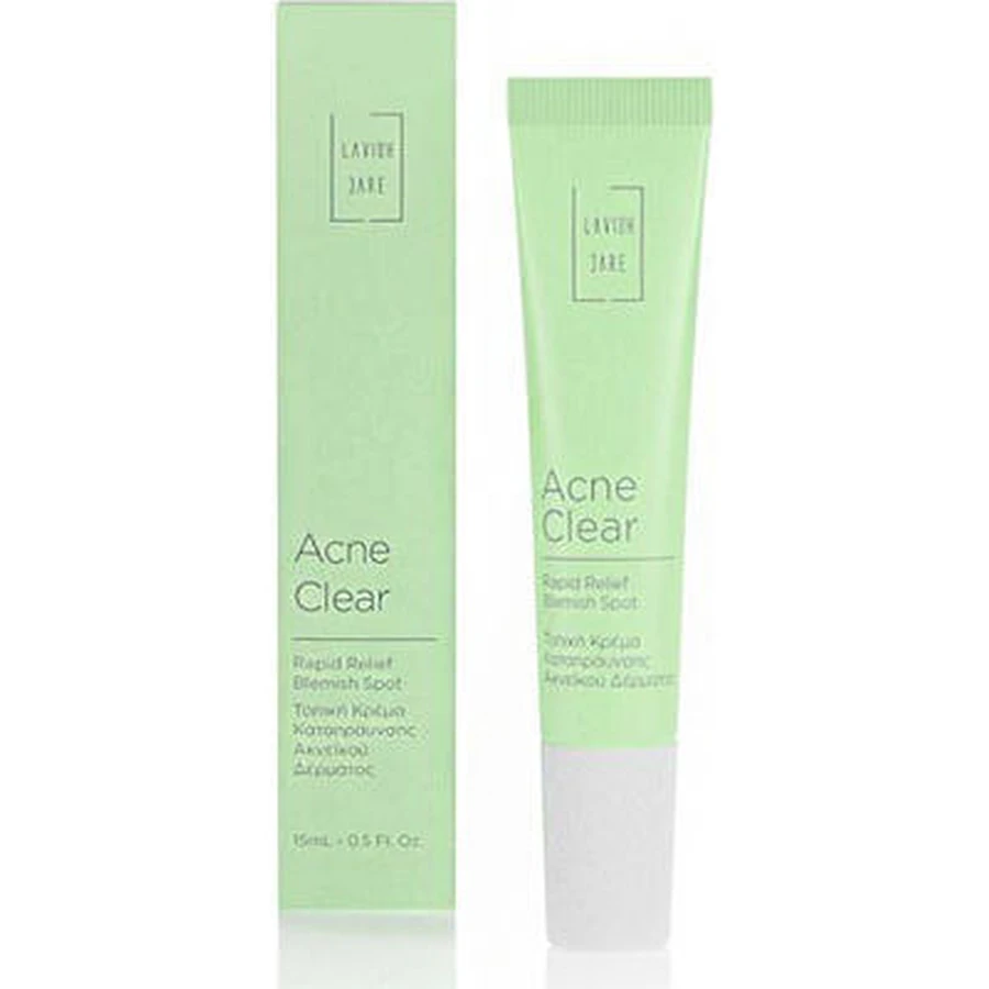 LAVISH CARE Acne Clear Rapid Relief Blemish Spot Local Soothing Cream for Oily / Acneic Skin 15ml