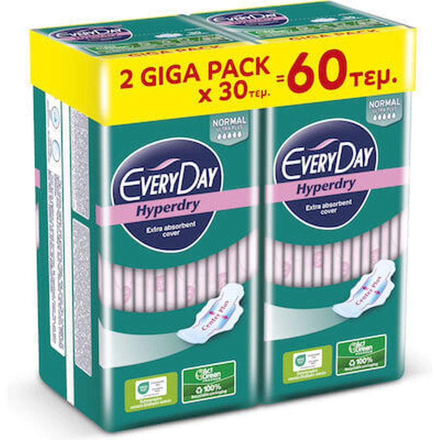 EVERYDAY Napkins Hyperdry Normal Ultra Plus Giga Pack 60 Pieces 2x30