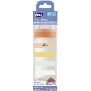 CHICCO Biberón de plástico para 2+ meses 250ml