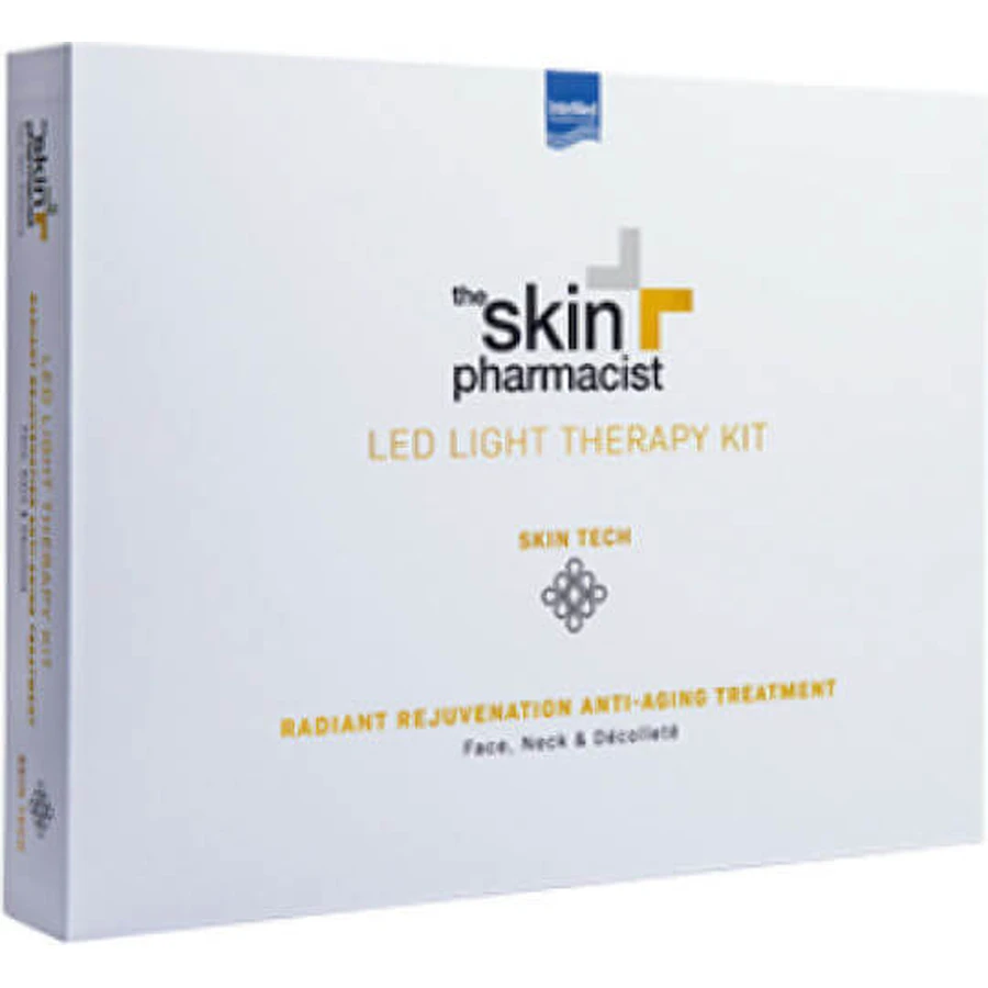 SKIN PHARMACIST Kit de Fototerapia Led Mascarilla Facial Rejuvenecimiento y Antienvejecimiento Mascarilla de Fototerapia para Rostro, Cuello y Escote