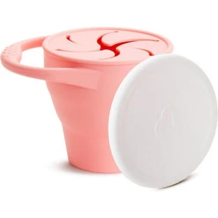 MUNCHKIN C'est Silicone! Snack Catcher Silicone Snack Container 6+ Months Coral