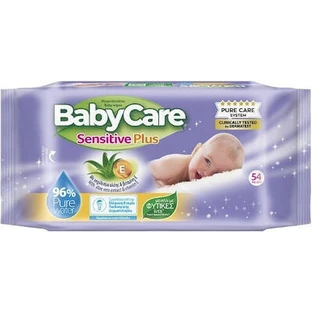 BABYCARE Sensitive Plus babydoekjes met aloë & vitamine E 54 stuks