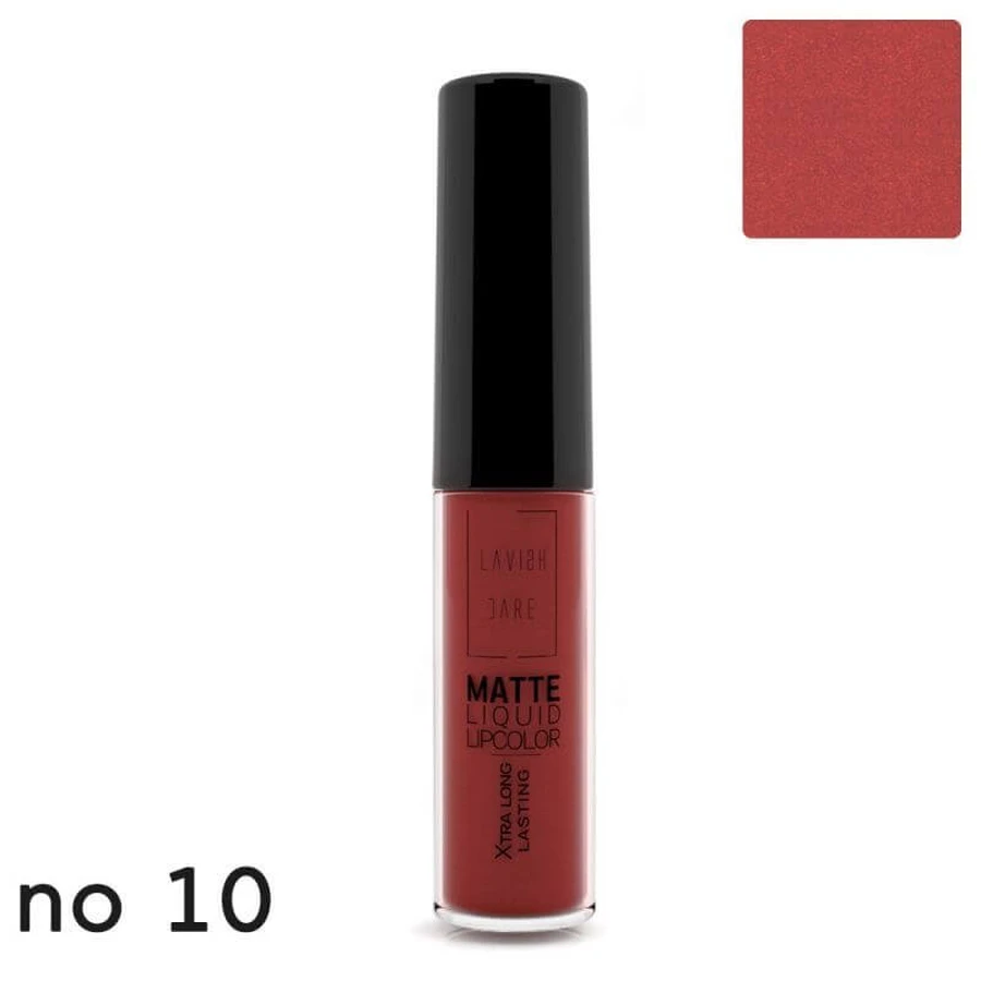 LAVISH CARE Matte Liquid Lipcolor Xtra Langhoudende Lipstick met Matte Finish Nr.10