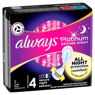 ALWAYS Platinum Veilige Nacht (Maat 4) 5 servetten