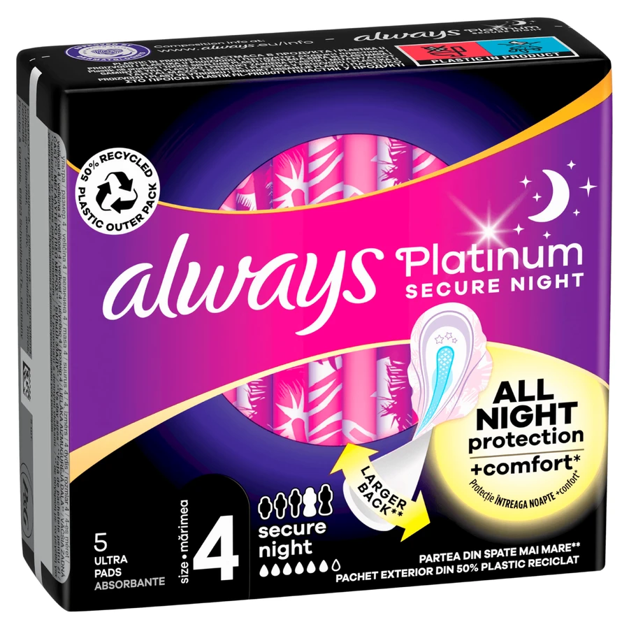 ALWAYS Platinum Veilige Nacht (Maat 4) 5 servetten