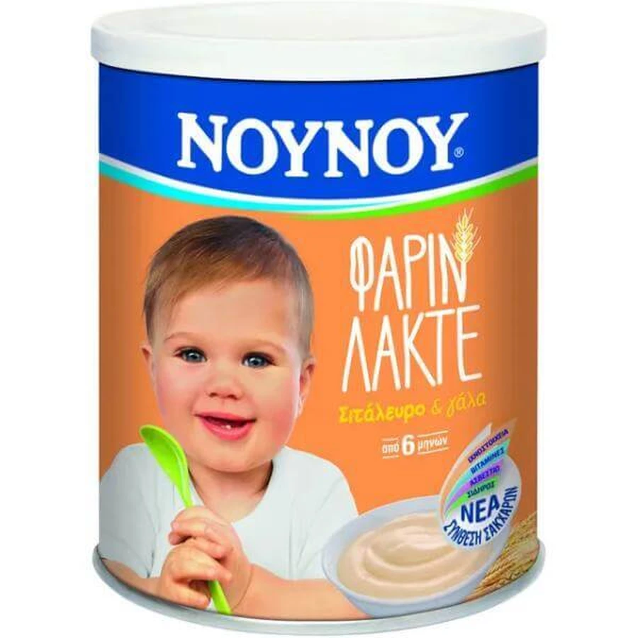 NUNU FARIN Lacté Farine de blé & lait 6m+ 300gr
