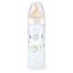 NUK New Classic Plastic Fles met Rubberen Speen Van 6-18 Maanden 250ml In Verschillende Kleuren - Wit