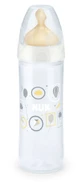 NUK Nuevo Biberón Clásico de Plástico con Tetina de Goma De 6-18 Meses 250ml En Varios Colores - Blanco