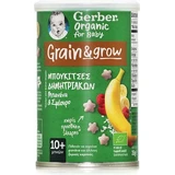 GERBER Biologische Graanboeketten met Banaan & Framboos, vanaf de 10e maand 35g