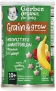 GERBER Biologische Graanboeketten met Banaan & Framboos, vanaf de 10e maand 35g