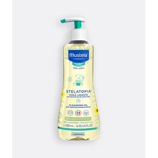 MUSTELA Bebe Stelatopia Reinigingsolie Reinigingsolie zonder parfum Speciaal voor de atopische babyhuid 500ml