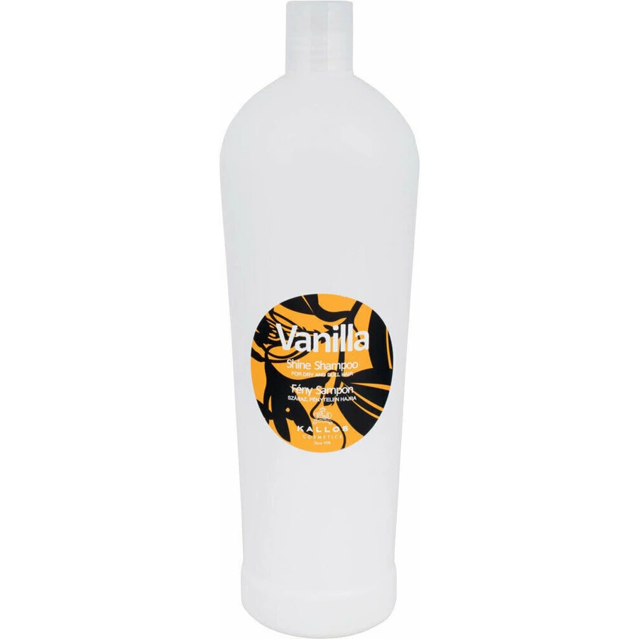 KALLOS Shampooing à la vanille pour cheveux secs et ternes 1000ml