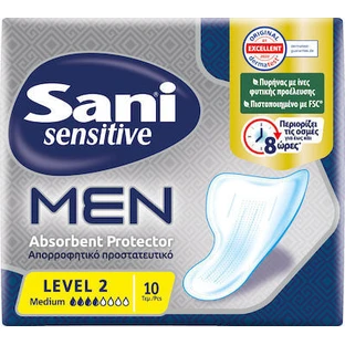 SANI Sensitive Men Super Level 2 Absorberende Beschermende Pads voor Mannen 10 stuks